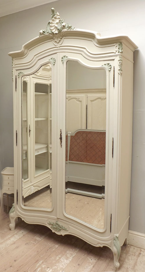IF3197 ANTIQUE FRENCH ROCOCO DOUBLE ARMOIRE